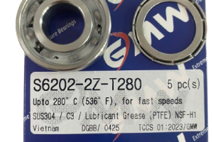 Vòng bi inox chịu nhiệt độ cao lên đến 280°C (ST280)
